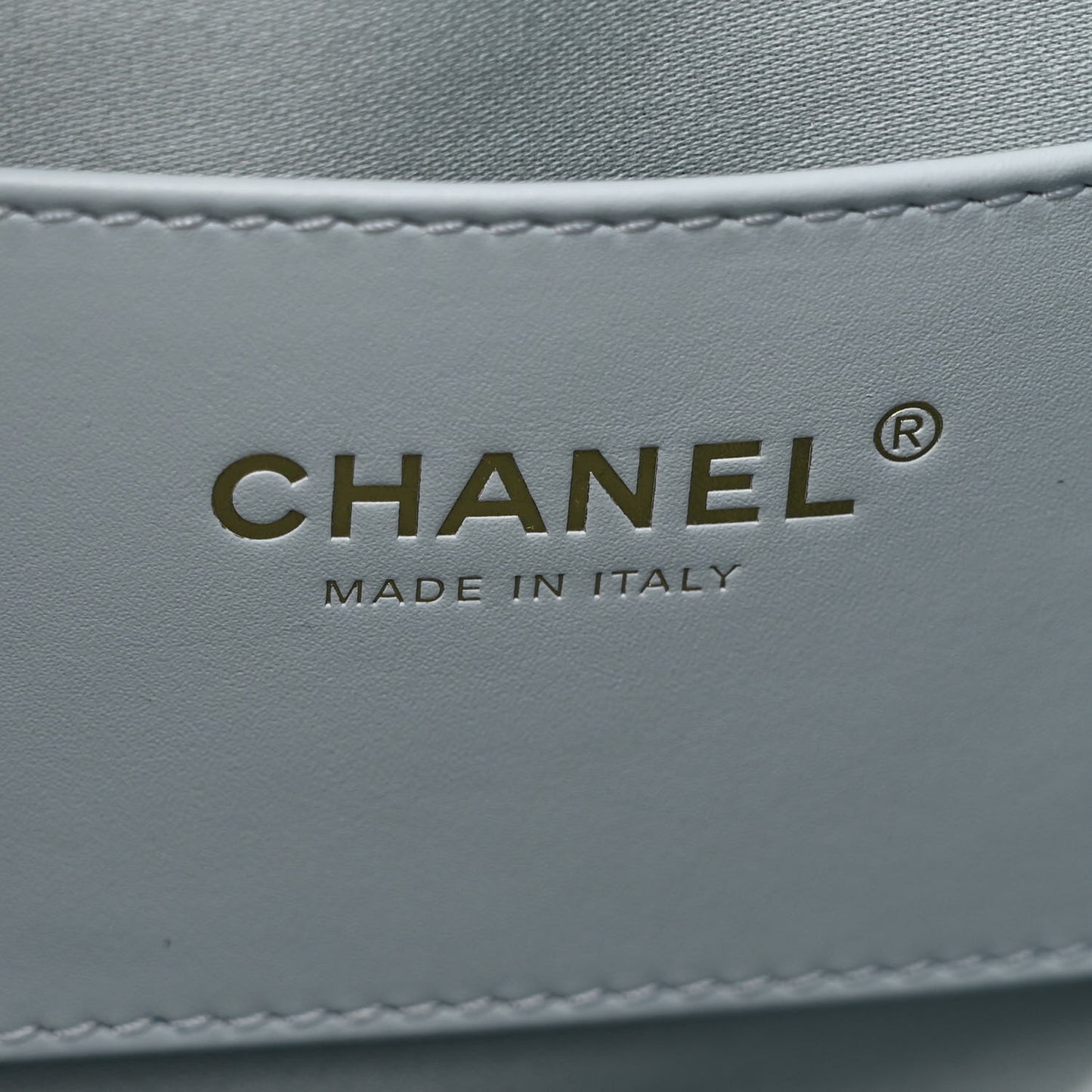 Caviar Quilted Medium Chanel 25 Handbag Light Blue