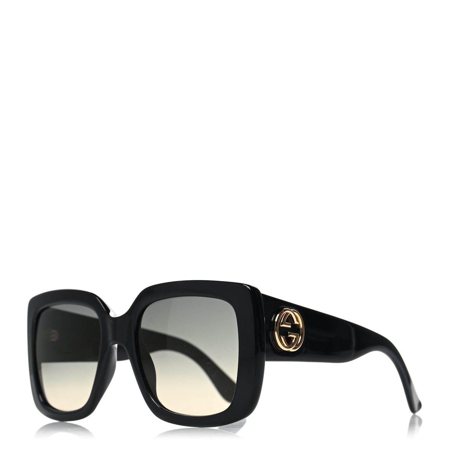 Acetate Square Frame Sunglasses GG0141S Black