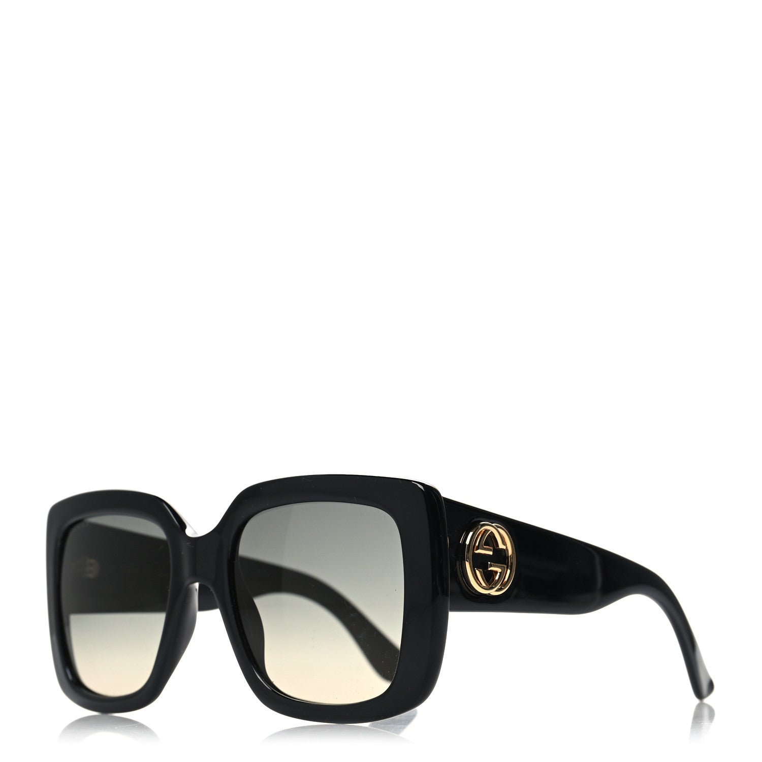 Gucci Acetate Square Frame Sunglasses GG0141S Black 1 of 8