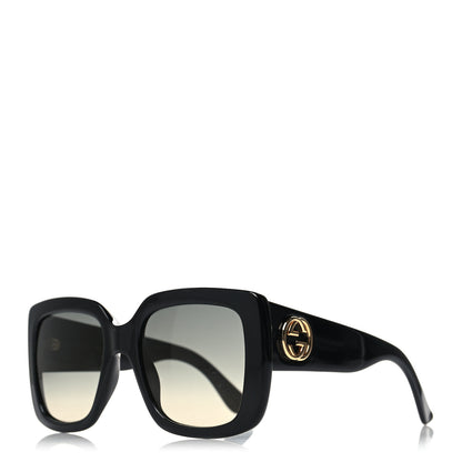 Gucci Acetate Square Frame Sunglasses GG0141S Black 1 of 8