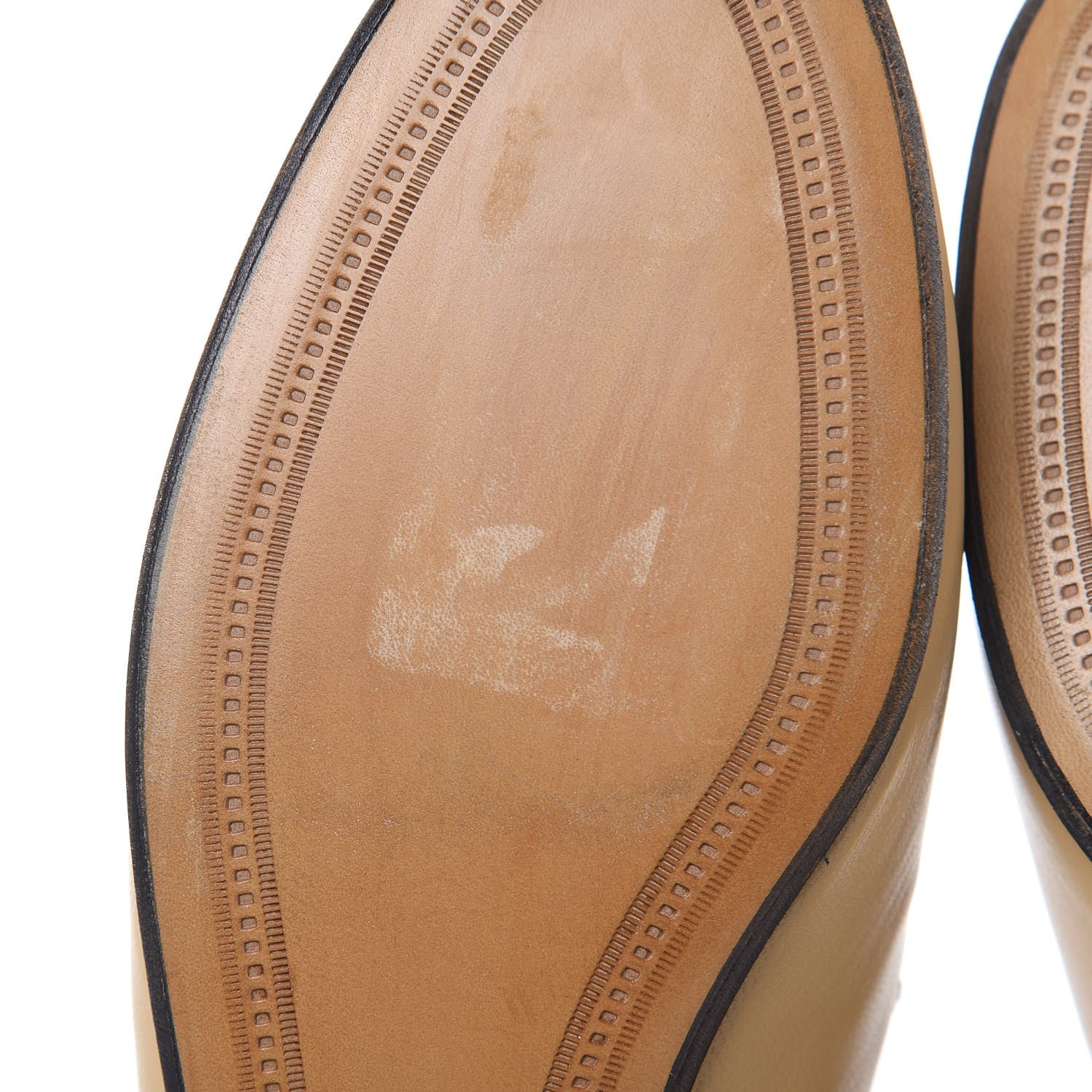 Gucci Lambskin Womens Brixton Horsebit Loafers 35.5 Wheat 7 of 12