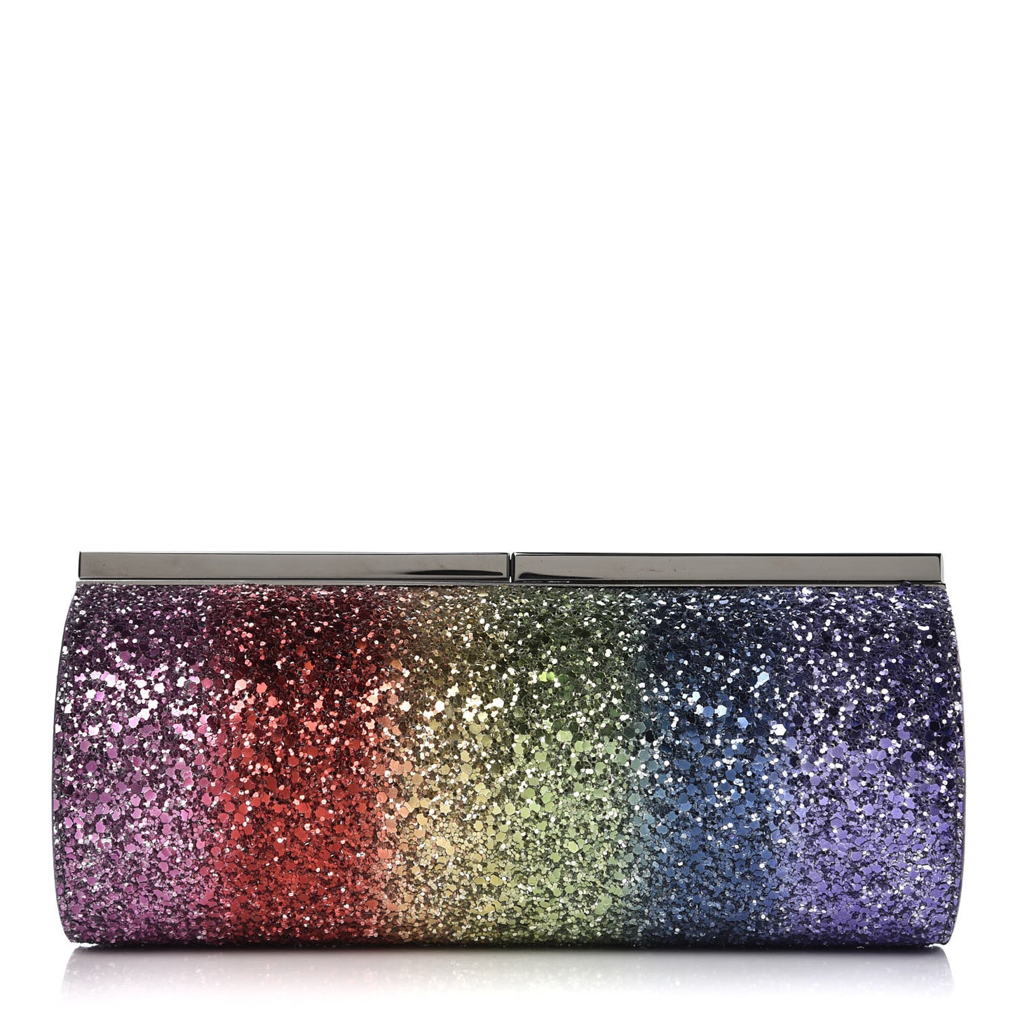 Coarse Glitter Trinket Clutch Rainbow Degrade