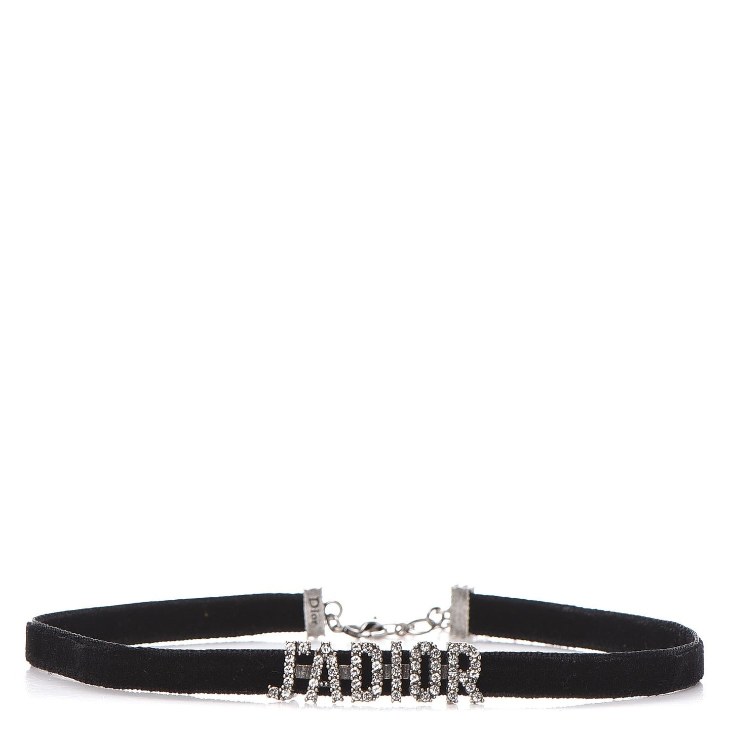 Velvet Crystal J’Adior Choker Necklace Black