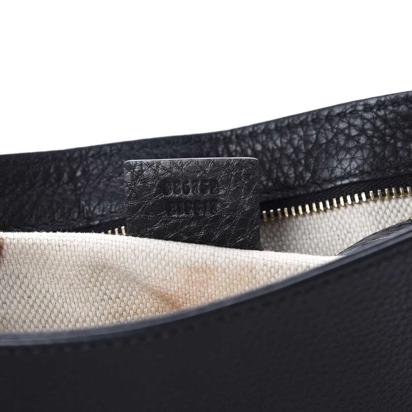 Pebbled Calfskin Medium Soho Flap Crossbody Black