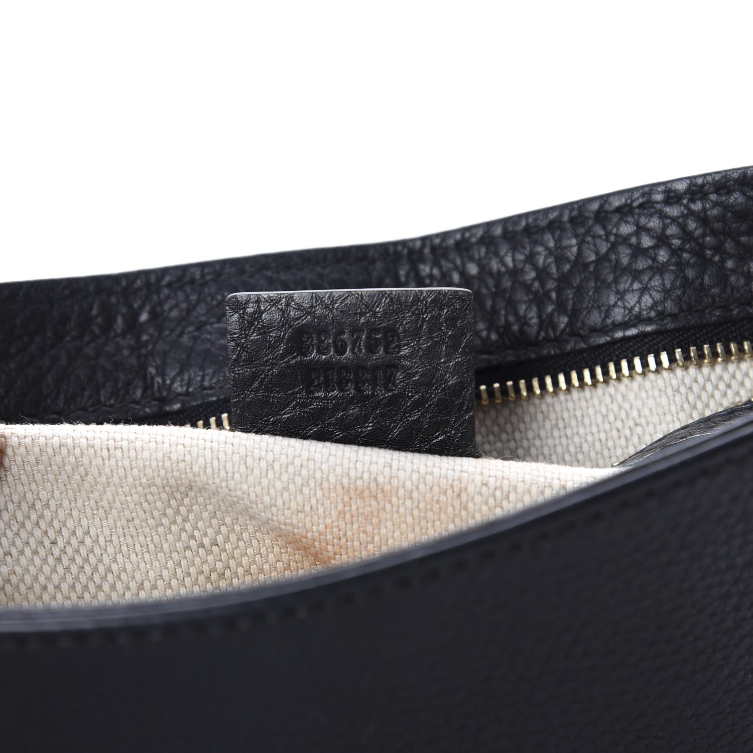 Gucci Pebbled Calfskin Medium Soho Flap Crossbody Black 9 of 10