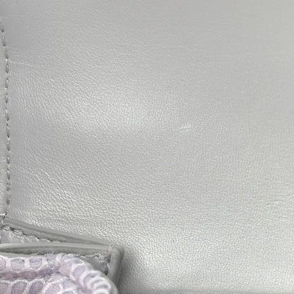 Balenciaga Faux Calfskin Fabric Small Sneakerhead Top Handle Bag Silver 13 of 14