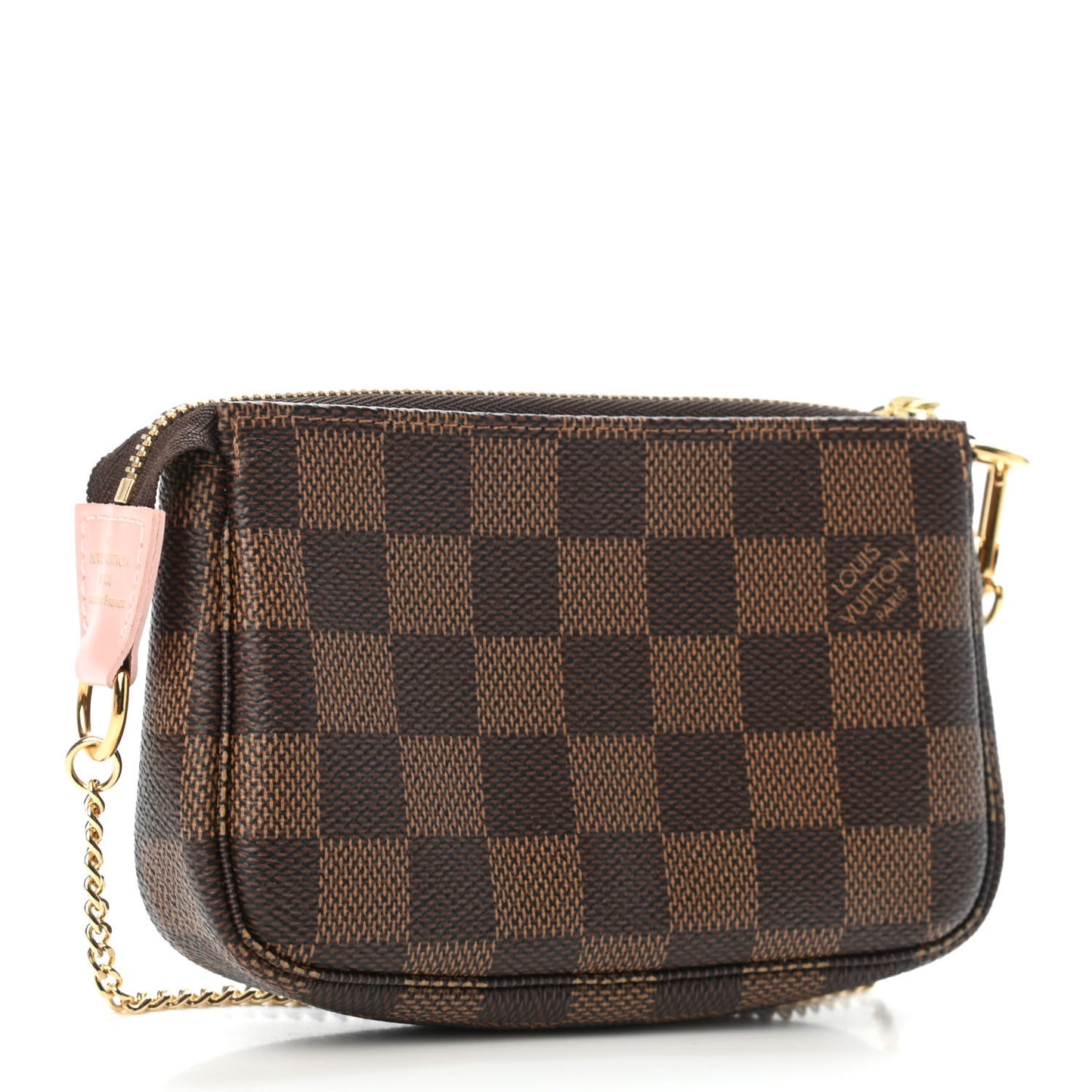 Damier Ebene 2020 Christmas Animation Big Wheel Mini Pochette Accessories Rose Ballerine