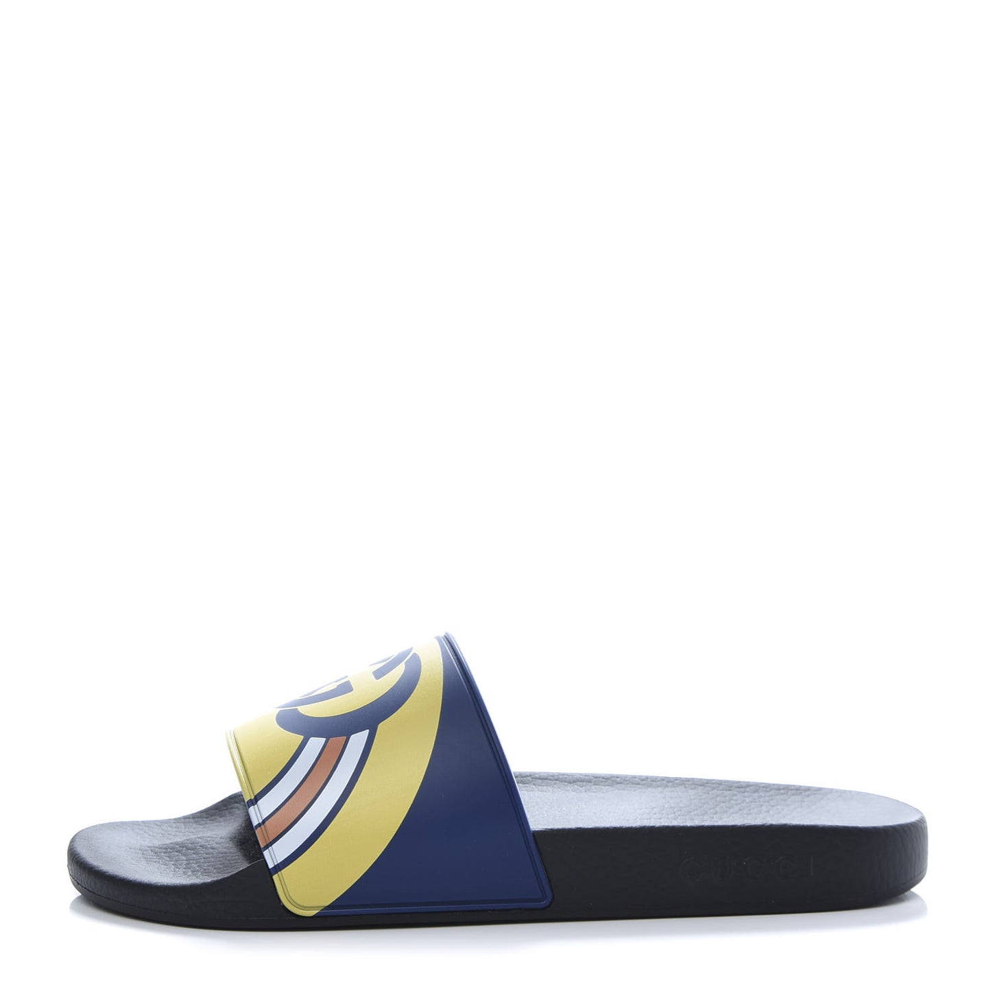 Rubber GG Rainbow Mens Pursuit Pool Slide Sandals 11 Electric Blue Multicolor