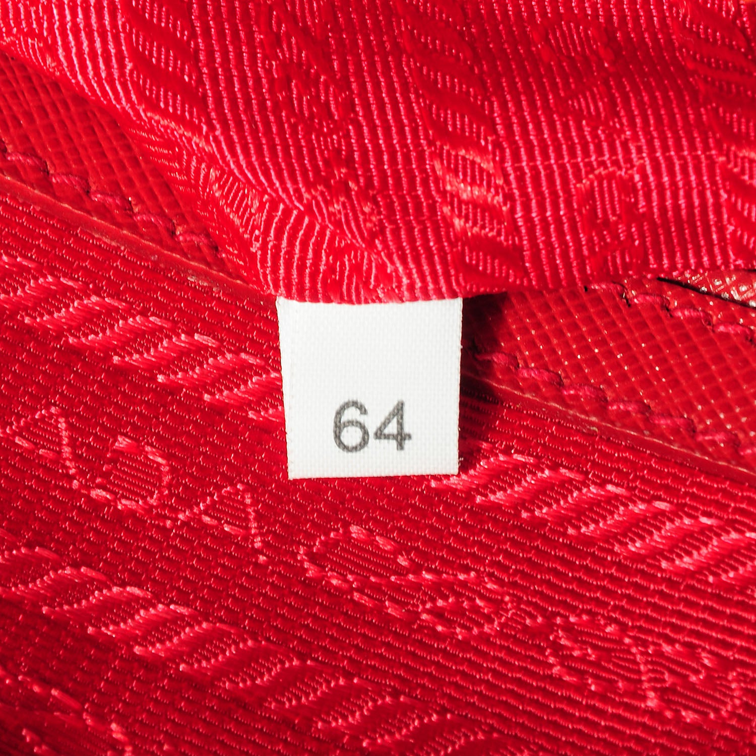 Prada Saffiano Lux Bowler Fuoco 8 of 15