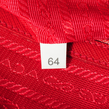 Prada Saffiano Lux Bowler Fuoco 8 of 15
