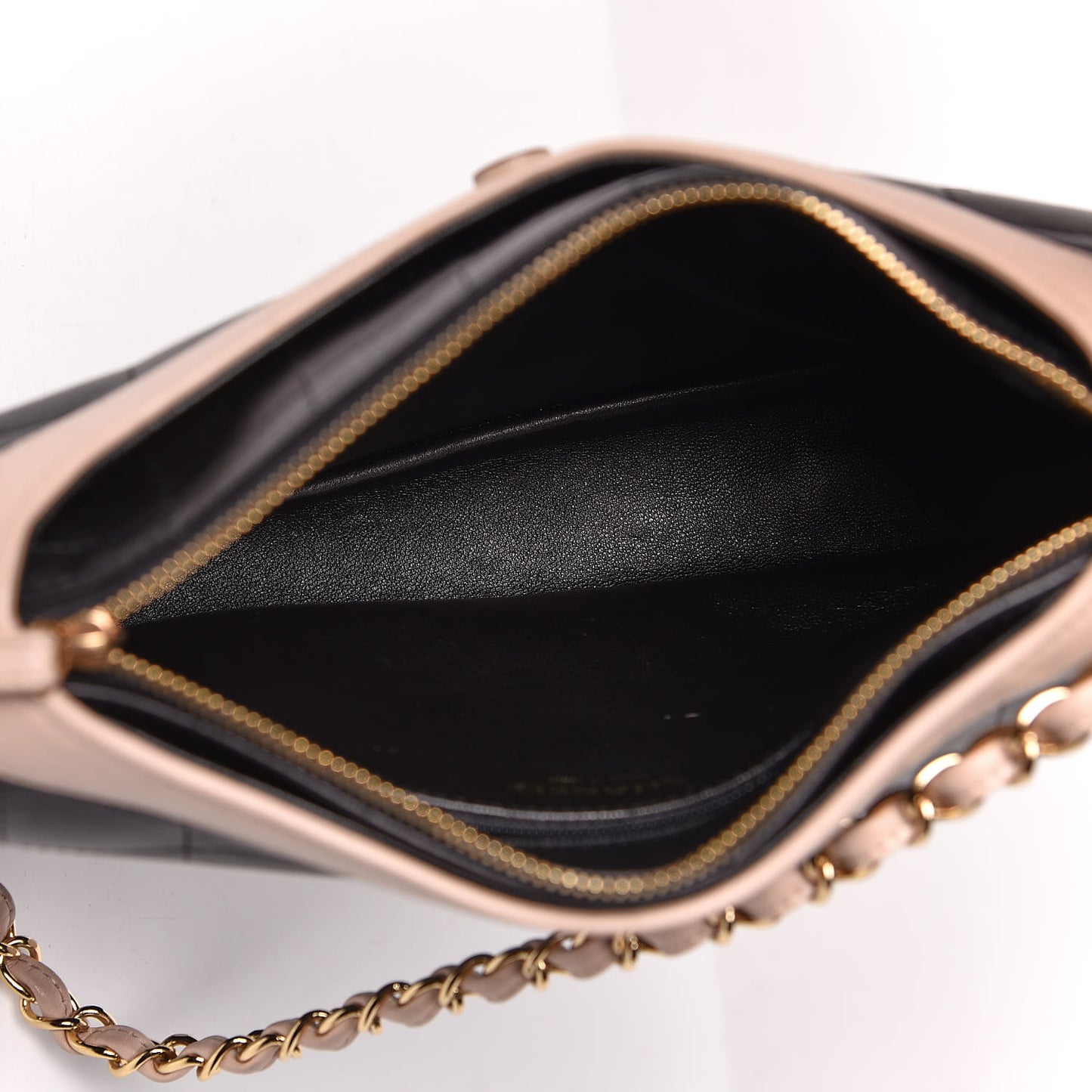 Calfskin Quilted Small Girl Shoulder Bag Black