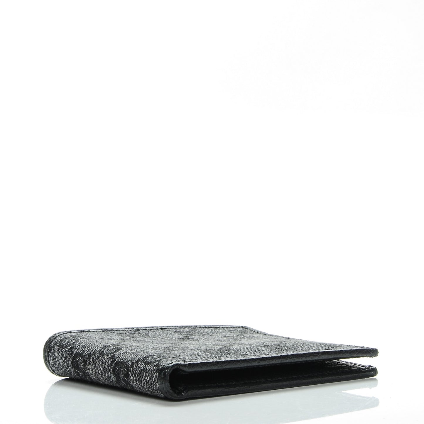 Denim Monogram Bi-Fold Wallet Black