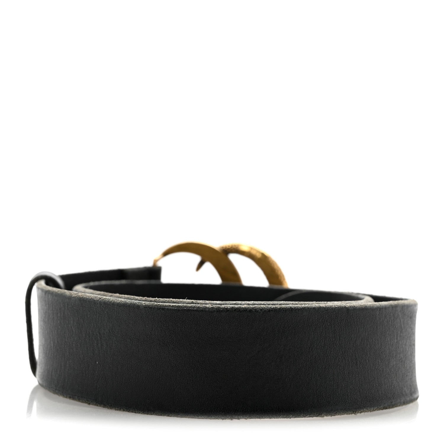 Gucci Faded Calfskin Snake Double G Belt 70 28 Black 2 of 7