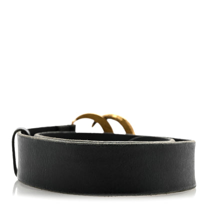 Gucci Faded Calfskin Snake Double G Belt 70 28 Black 2 of 7