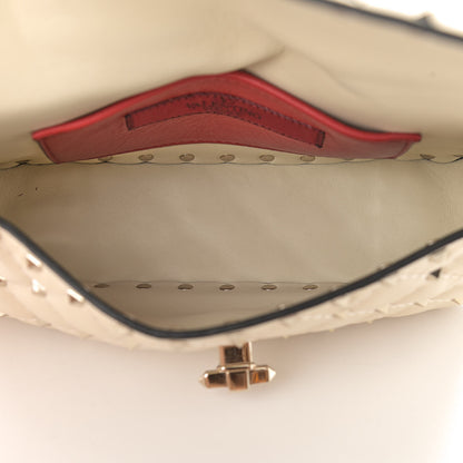 Valentino Garavani Nappa Small Rockstud Spike Shoulder Bag Light Ivory 5 of 10
