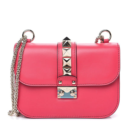 Valentino Garavani Vitello Small Glam Lock Rockstud Flap Pink 1 of 7