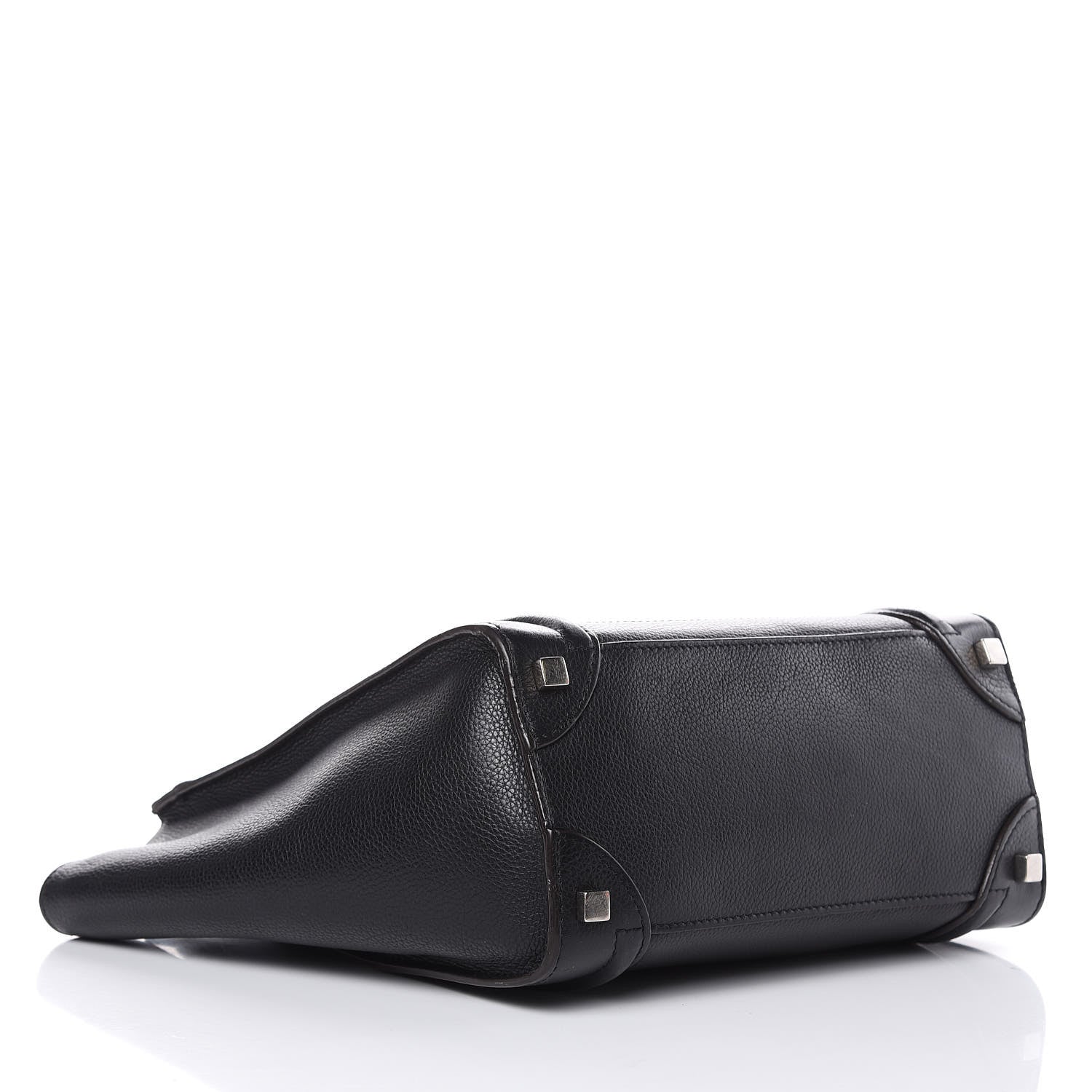 Celine Drummed Calfskin Micro Luggage Black 4 of 19