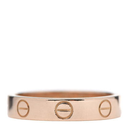 Cartier 18K Pink Gold 3.5mm LOVE Wedding Band Ring 50 5.25 1 of 4