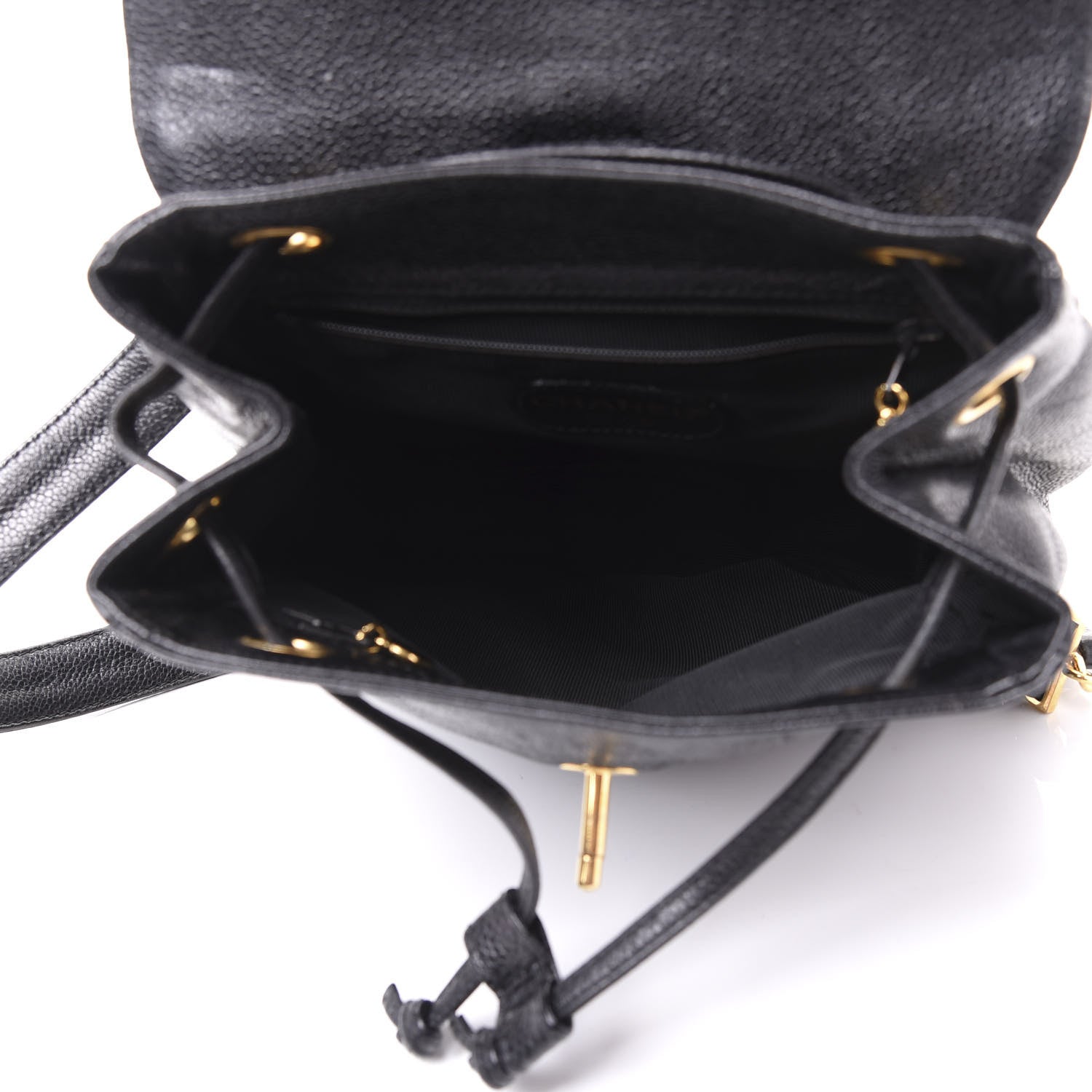 Chanel Caviar CC Backpack Black 4 of 9