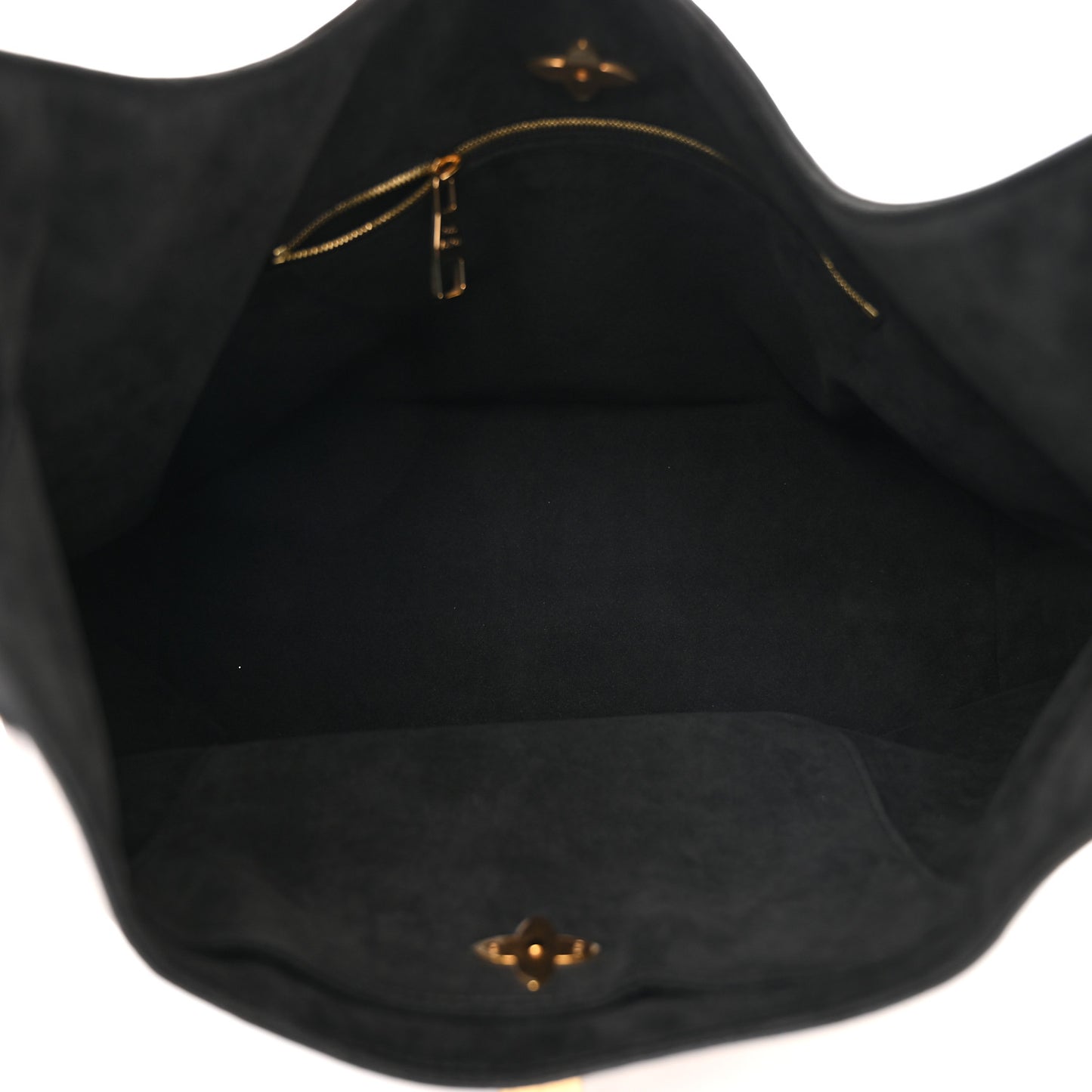 Monogram Flower Hobo Black