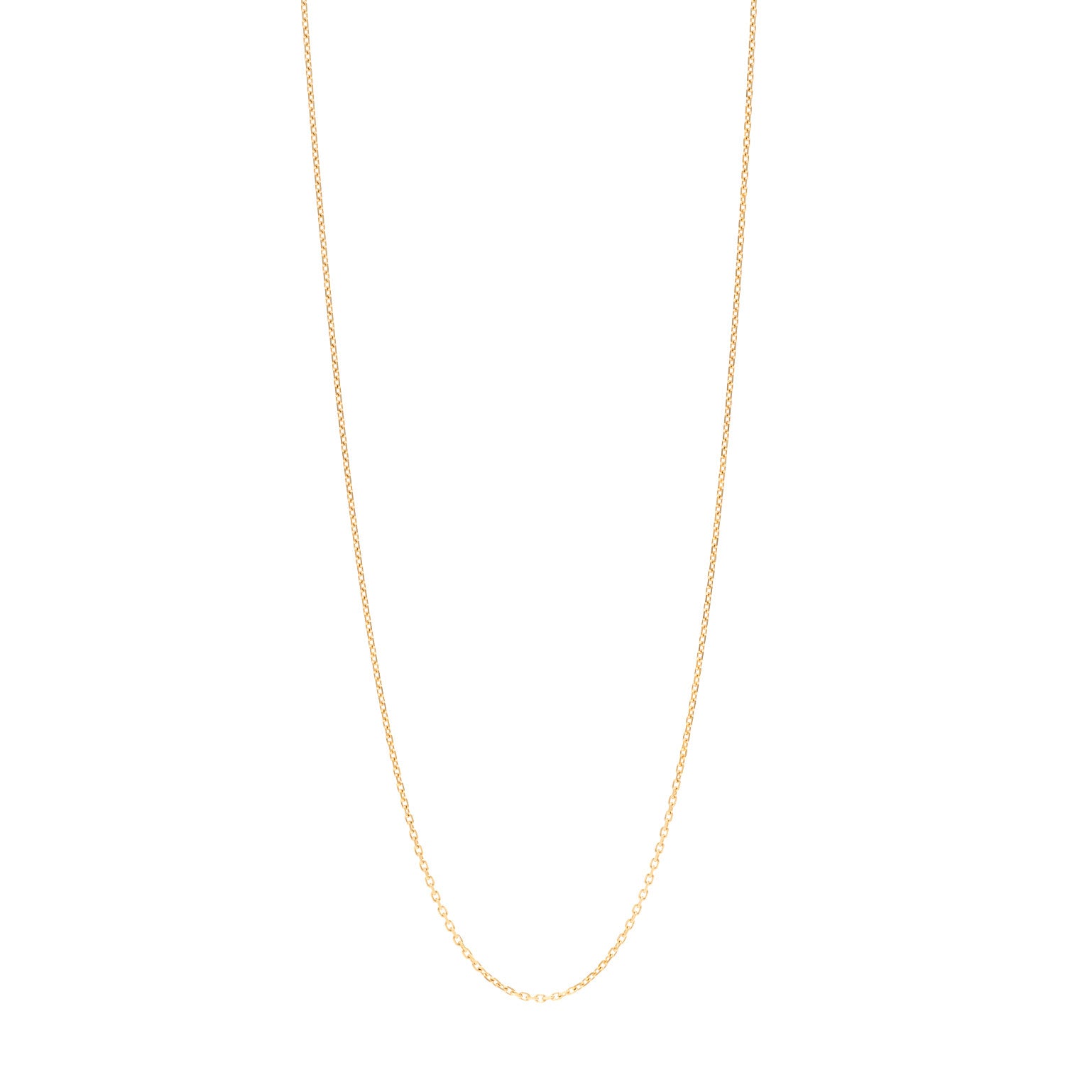Van Cleef & Arpels 18K Yellow Gold Trace Chain Necklace 70cm 1 of 5