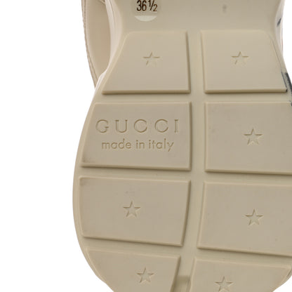 Gucci X DISNEY Calfskin Donald Duck Rhyton Sneakers 36.5 Ivory 8 of 9