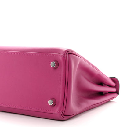 Hermes Swift Kelly Retourne 25  Rose Pourpre 9 of 9