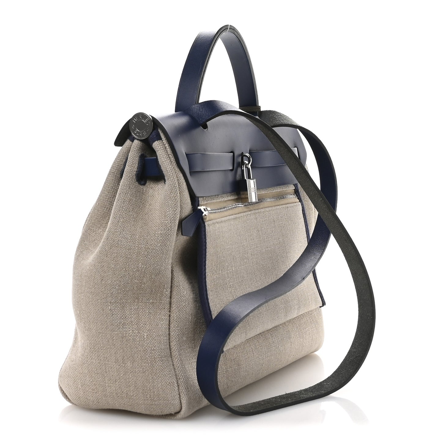 Military Toile Vache Hunter Herbag Zip Retourne PM Bleu De France Ecru