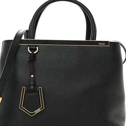 Fendi Vitello Elite Petite 2Jours Tote Black 7 of 11