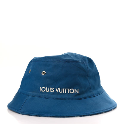 Louis Vuitton Monogram Denim Transformable Bob Bucket Hat 62 Blue 6 of 9