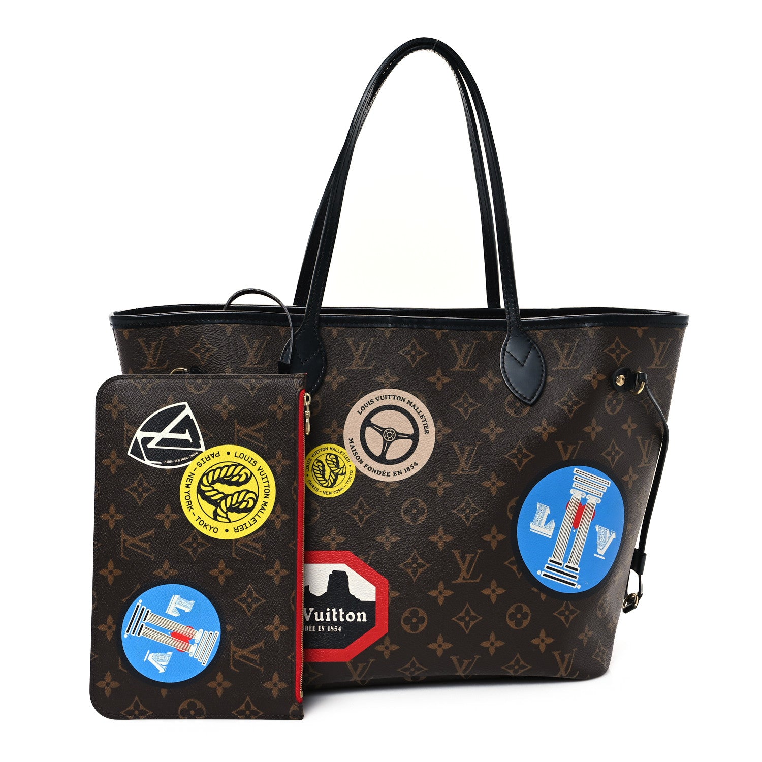 Louis Vuitton Monogram My LV World Tour Neverfull MM 3 of 13