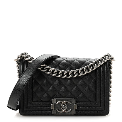 Chanel Caviar Quilted Small Boy Flap Black 1 of 11