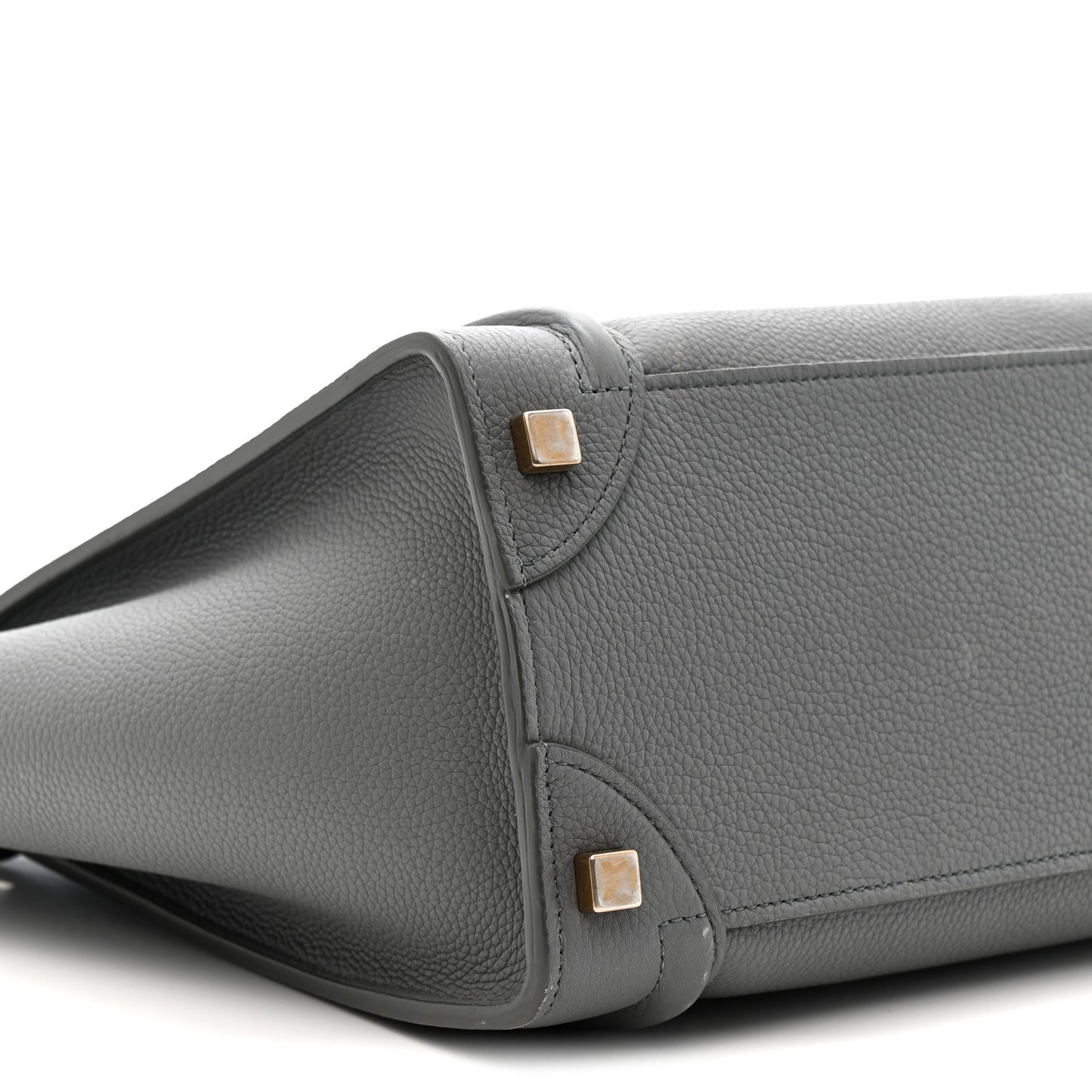 Baby Drummed Calfskin Micro Luggage Kohl