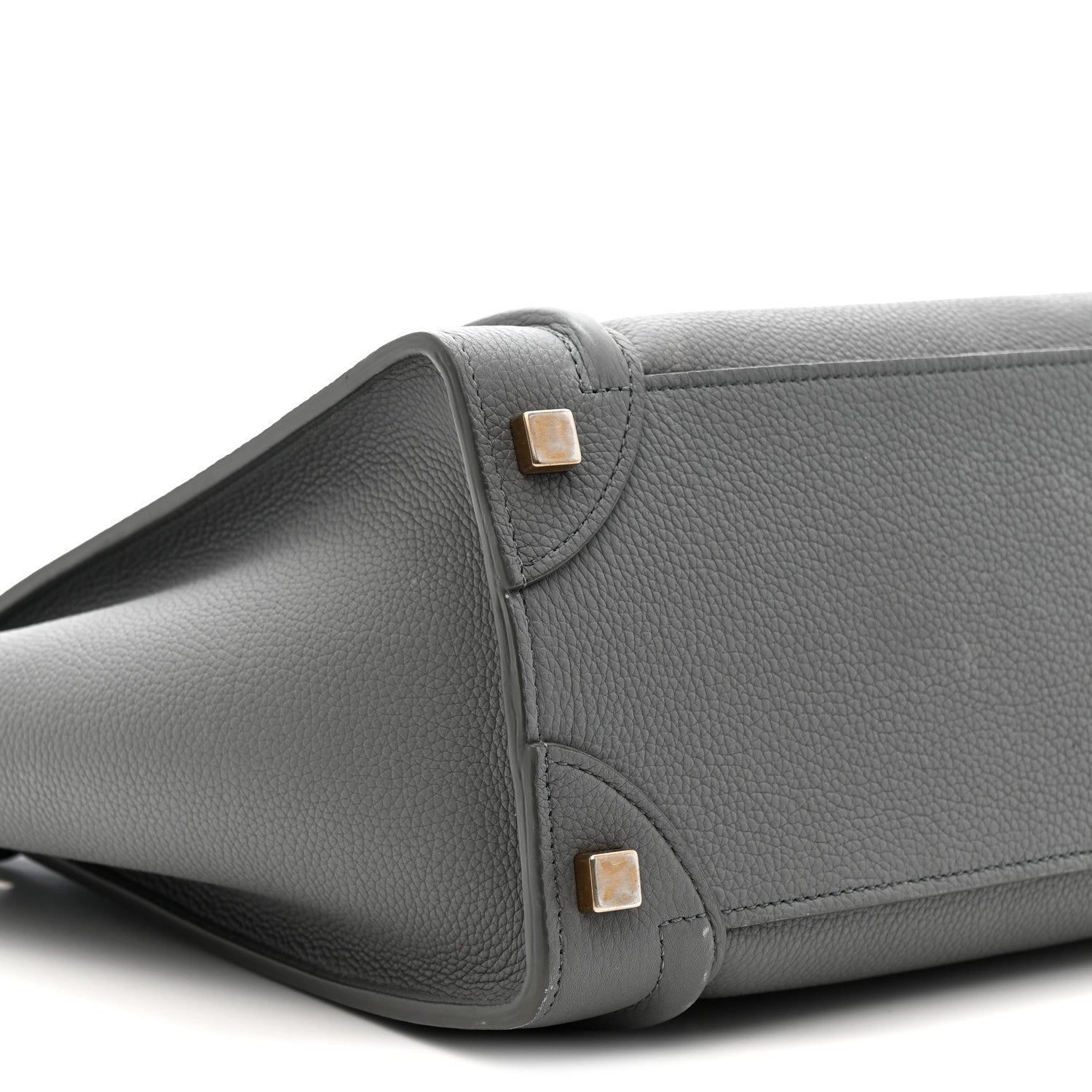 Celine Baby Drummed Calfskin Micro Luggage Kohl 10 of 16