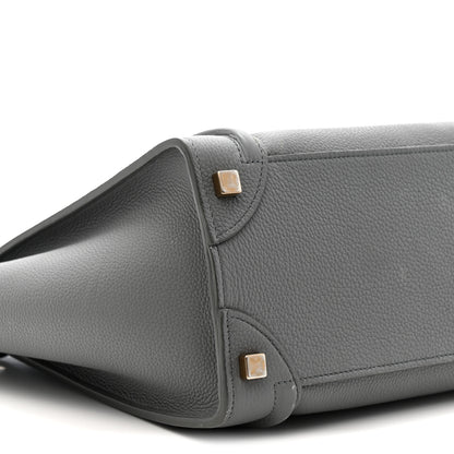 Celine Baby Drummed Calfskin Micro Luggage Kohl 10 of 16