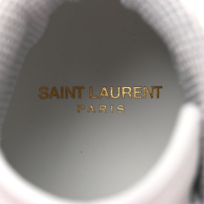 Saint Laurent Calfskin Lax Mid Top Sneakers 39 White 9 of 16