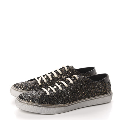 Saint Laurent Rubber Glitter Mens Bedford Low Top Sneakers 44 Multicolor 3 of 14