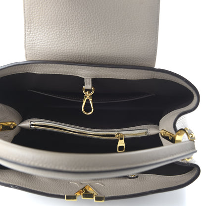 Louis Vuitton Taurillon Capucines MM Galet 5 of 9