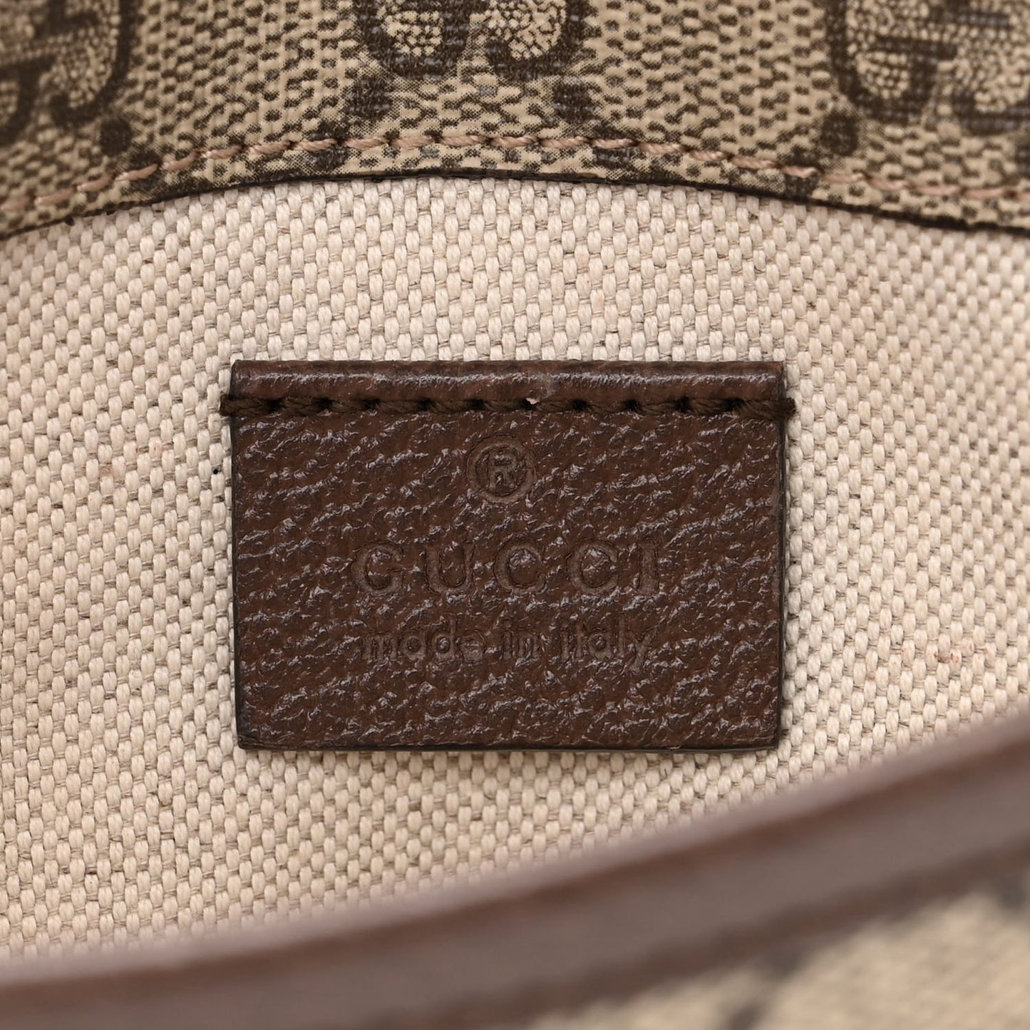 GG Supreme Monogram Neo Vintage Web Belt Bag Brown