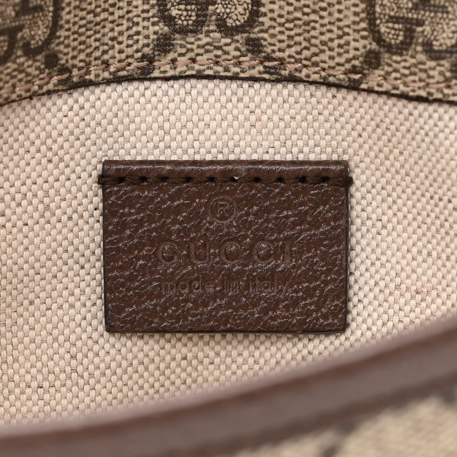 Gucci GG Supreme Monogram Neo Vintage Web Belt Bag Brown 6 of 10