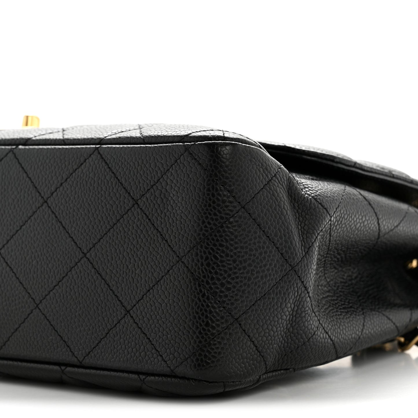 Caviar Quilted Jumbo Single Flap Black