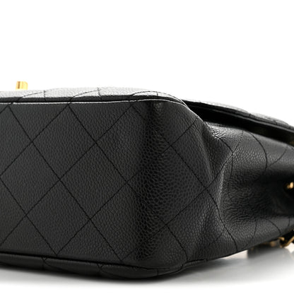 Chanel Caviar Quilted Jumbo Single Flap Black 10 of 14