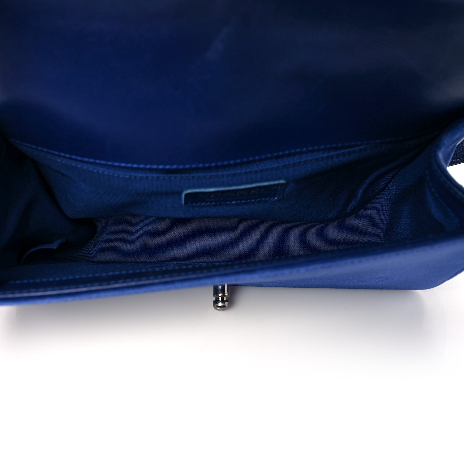 Chanel Velvet Quilted Medium Boy Flap Blue 5 of 21