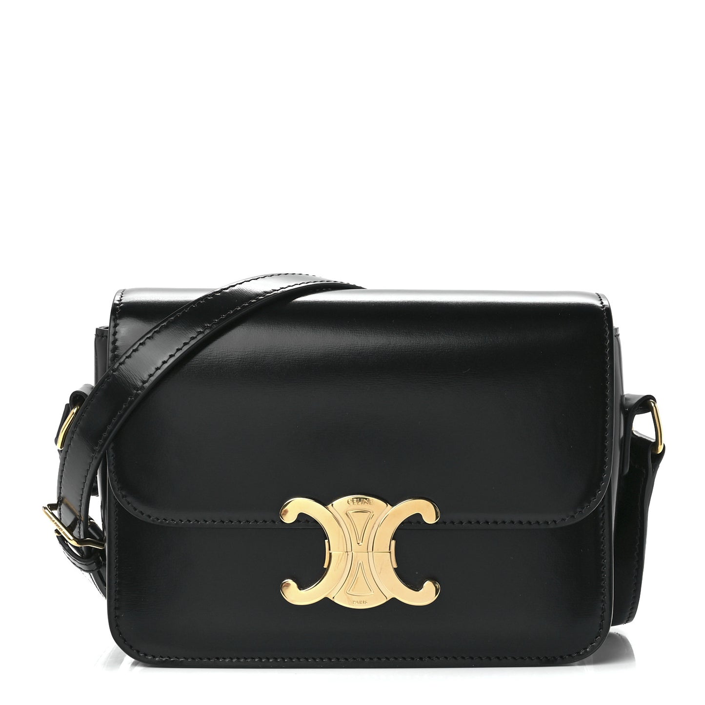 Shiny Calfskin Teen Triomphe Black