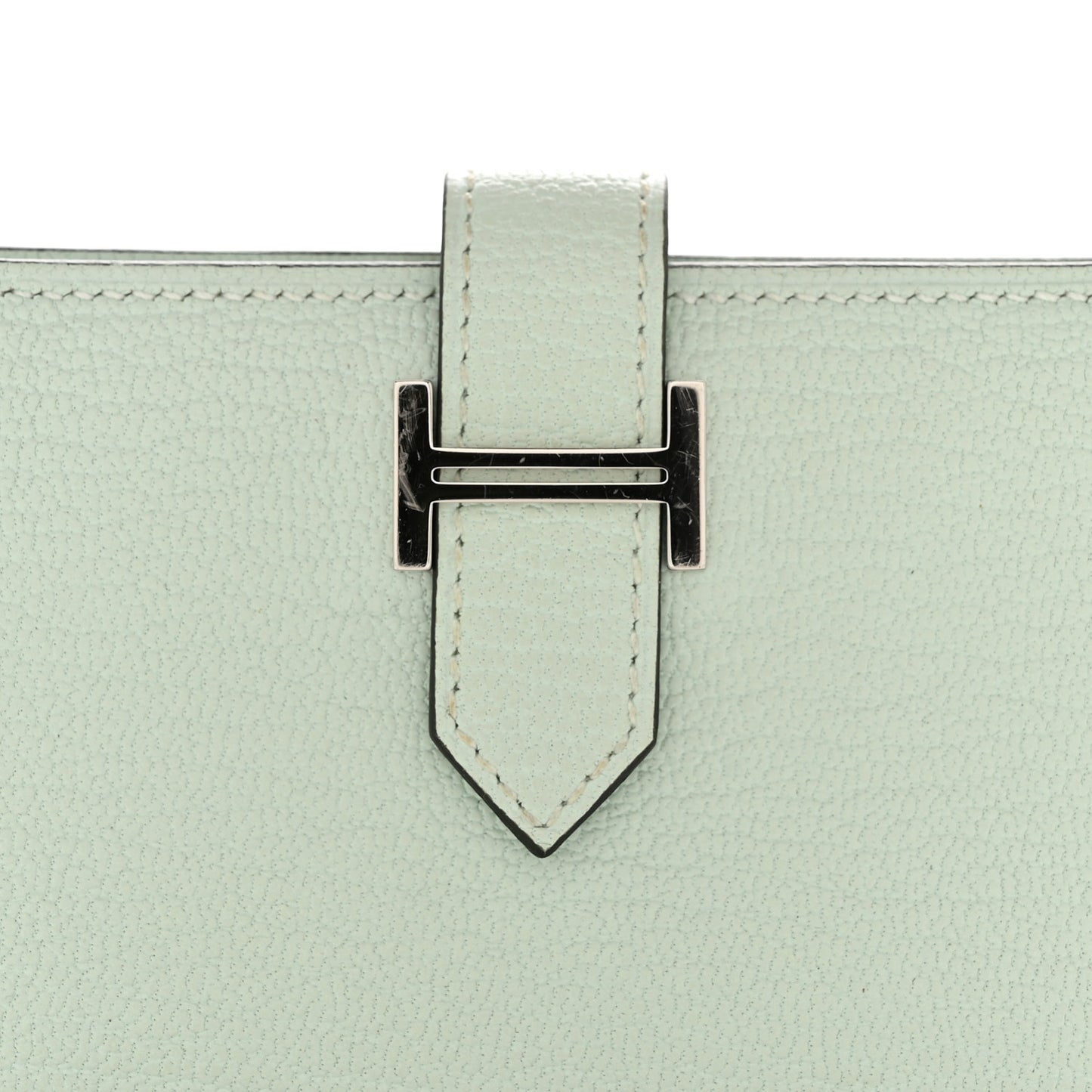 Chevre Mysore Bearn Card Holder Wallet Vert Peppermint