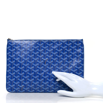 Goyard Goyardine Senat Pochette MM Sky Blue 2 of 6