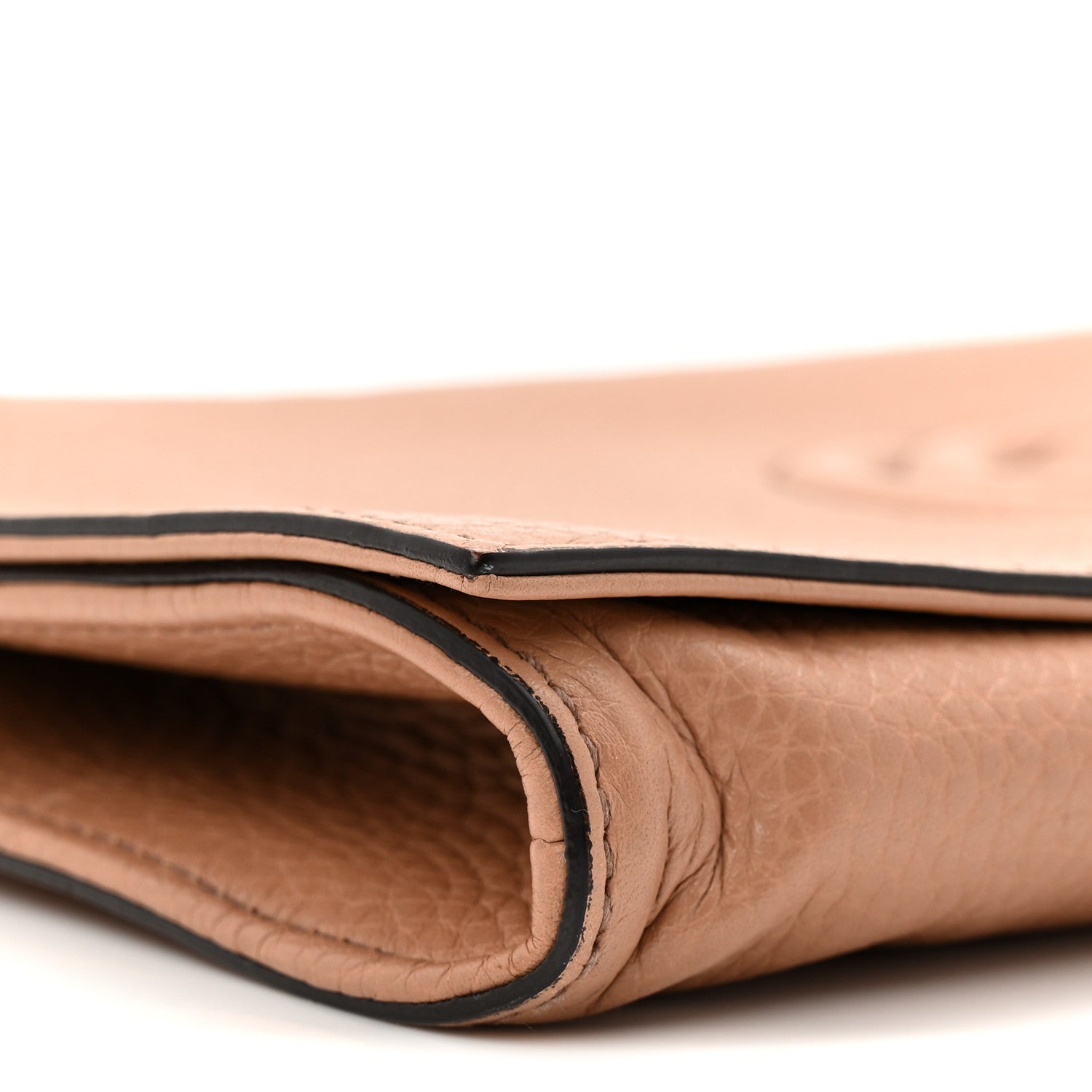 Gucci Pebbled Calfskin Medium Soho Clutch Camelia 9 of 10