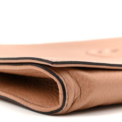 Gucci Pebbled Calfskin Medium Soho Clutch Camelia 9 of 10