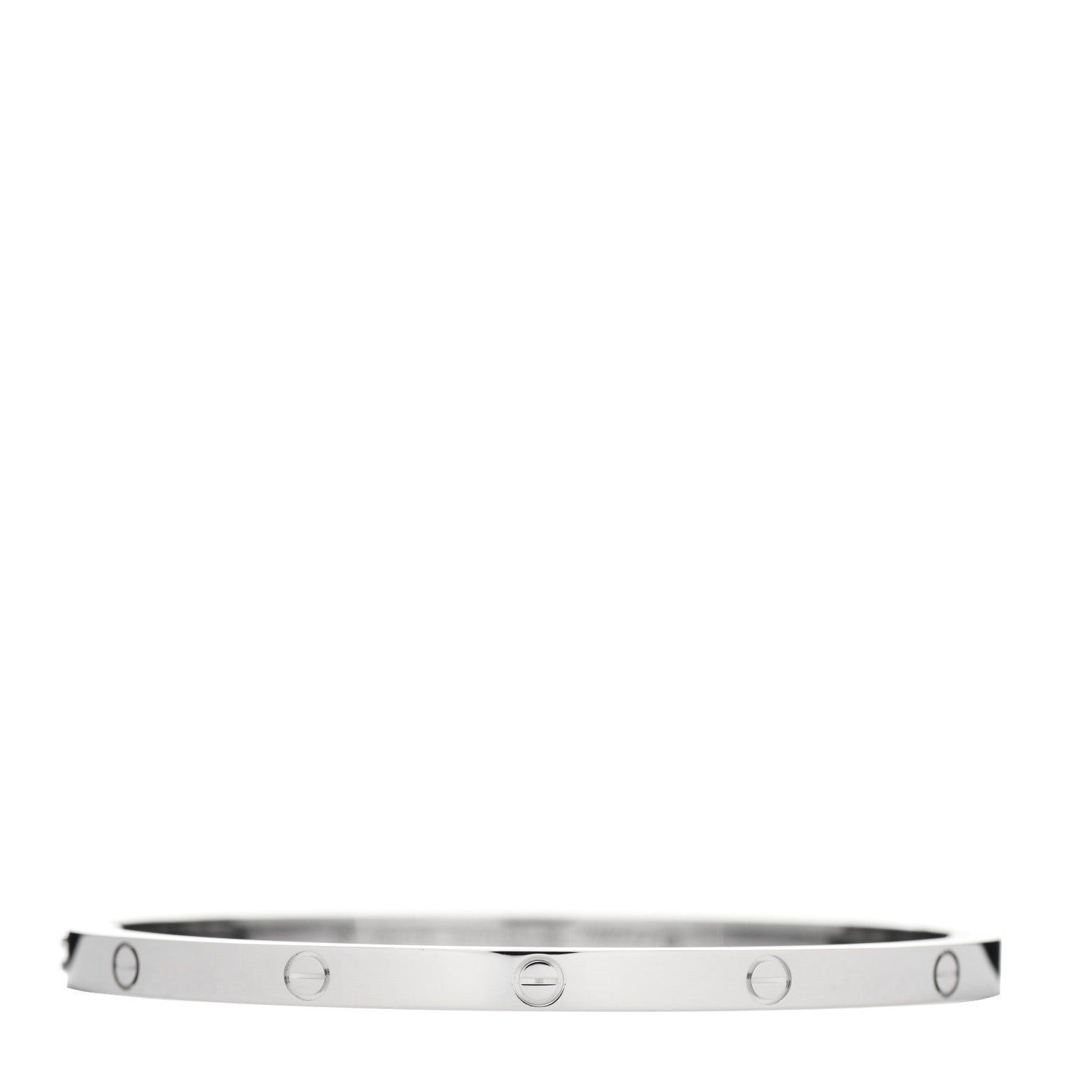Cartier 18K White Gold Small LOVE Bracelet 16 1 of 4
