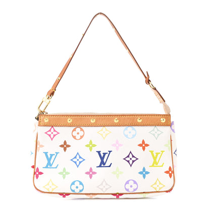 Louis Vuitton Monogram Multicolor Pochette Accessories White 1 of 13